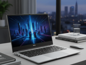 DELL 14 Plus (DB14250) Next-Gen AI Laptop – Intel Core Ultra 5 226V, 16GB RAM, 512GB SSD, Backlit Keyboard, Fingerprint Reader (Ice Blue, 14")